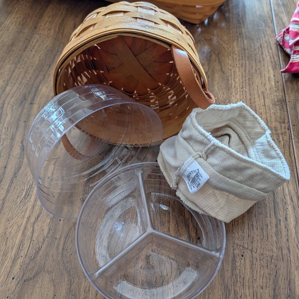 Longaberger Button Basket Set.